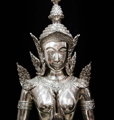 Sliver Thai Female Figure